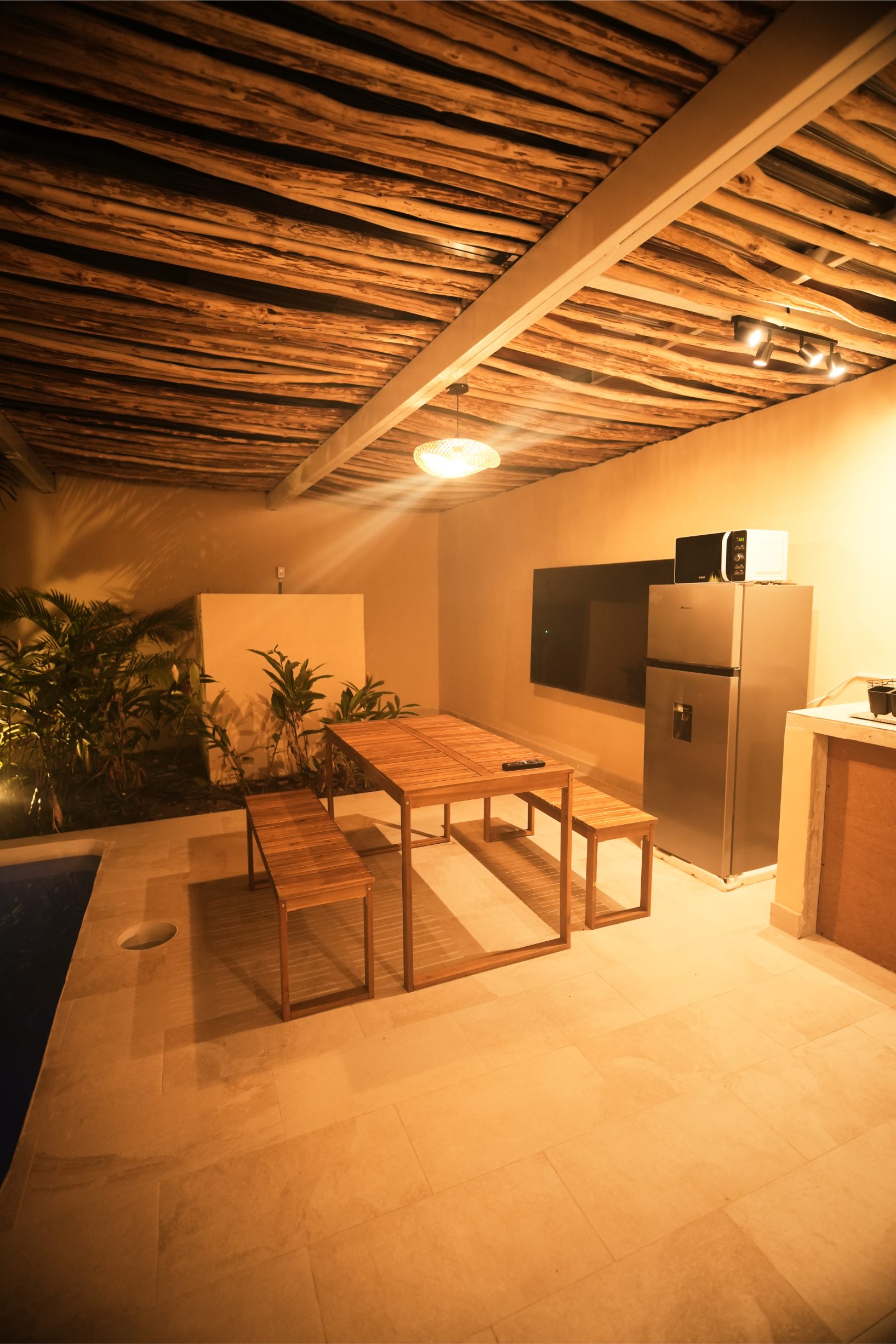 Cocina equipada de la cabaña de Nomara